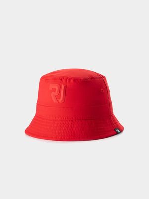 RJ RED PLASTESOL BUCKET HAT