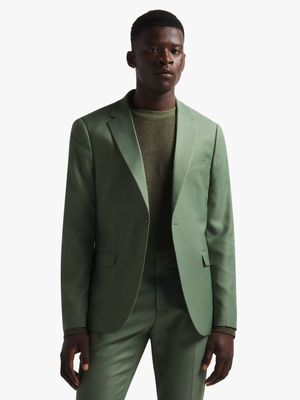 Men's Markham Slim Revere Collar Agave Green Jacket