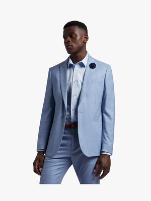 Men's Markham Slim Check Blue Suit Jacket