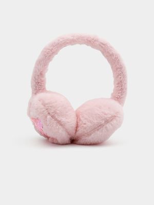 Girl's Pink Fluffy Ear Muffs