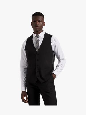 Men's Markham Skinny Core Black Waistcoat