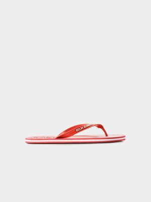 RJ Red/White Classic Rubber Flip Flop