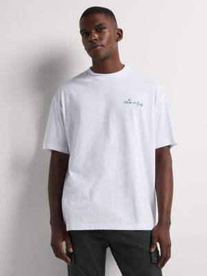Men's Markham Texted White T-Shirt
