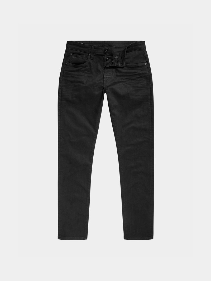 Men's G-Star 3301 Slim Felto Super Stretch Black Jean - Bash.com