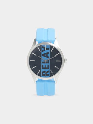 RJ TURQUISE CASUAL BOLD BRAND SILICONE WATCH