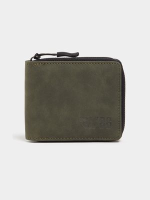 RJ FATIGUE RUBBERIZE ZIP AROUND WALLET