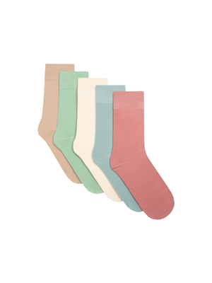 MKM Multicolour 5PK PLAIN COTTON Socks