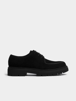 Men's Markham Chunky Bellows Hi-Shine Black Derby