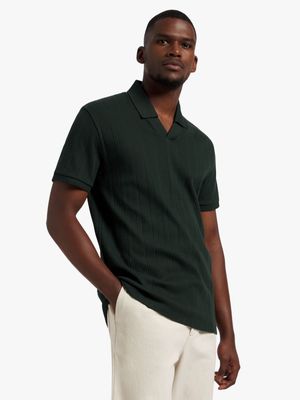 Men's Markham Textured Forest Green Golfer