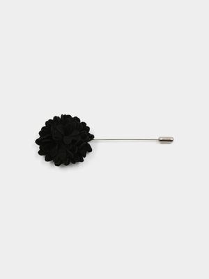 MKM Black Lapel Pin Chrysanthe
