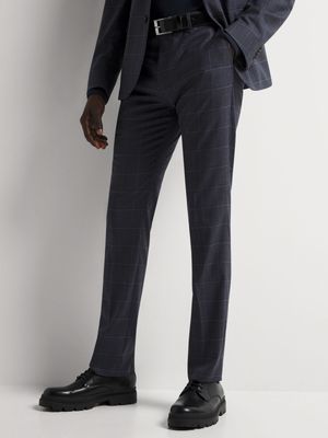 Men's Markham Skinny Check Slate Grey/Blue Trouser