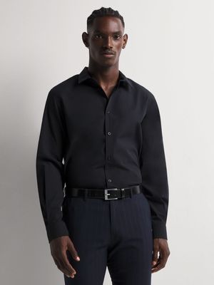 MKM Black Smart Slim Fit Shirt
