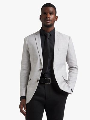 Men's Markham Slim Check Grey Blazer