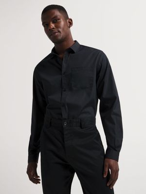 Men's Markham Smart Regular Fit Black Shirt