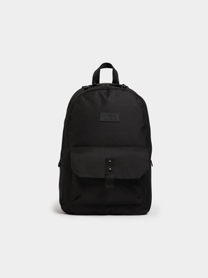 RJ Black Mono Utility Backpack