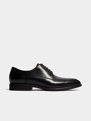 Men's Markham Premium Lace Up Stitched Black Shoes