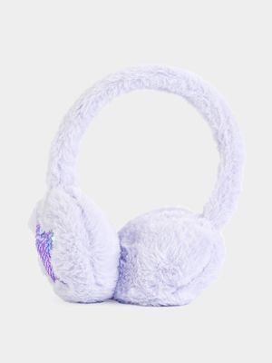 Girl's Purple Fluffy Ears Muffs