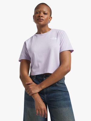 The North Face Women's Cropped Simple Dome Lilac T-shirt