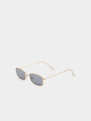 Men's Markham Rectangle Gold Sunglasses