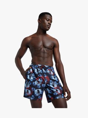 Men's Markham Floral Print Blue Swimshort