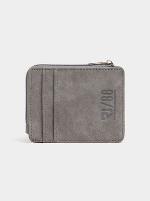 RJ CHARCOAL CARDHOLDER PIN PUNCH NEW WALLET