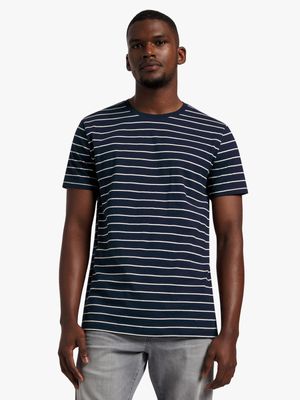 Men's Markham Navy/White Stripe T-Shirt