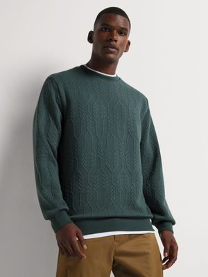 Men's Markham Quilted Sage Sweatshirt