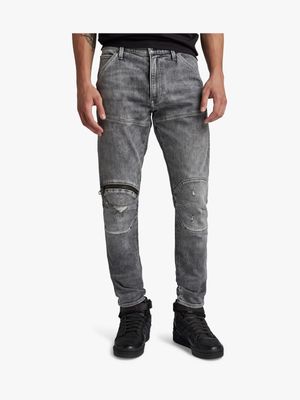G-Star Men's 5620 3D Zip Knee Skinny Grey Jean