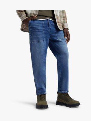 Men's Relay Jeans Tapered Medium Blue Gilly Jean