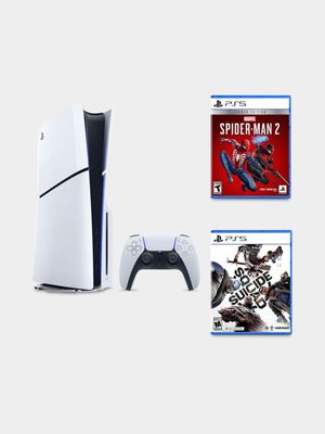 Playstation 5 Slim with Spiderman 2 and  Suicide Squad Bundle