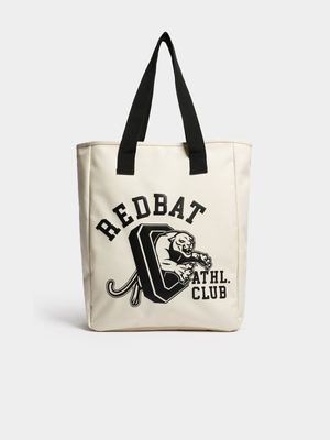 Redbat Printed Shopper Ecru Bag