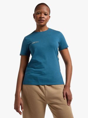 Redbat Women's Teal Graphic T-Shirt