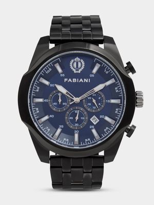 Fabiani Men's Chronograph Bracelet Gun/Navy Watch