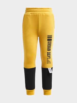 Jet Younger Boys Mustard/Black Active Pants