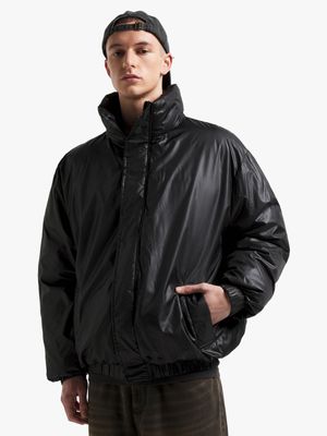 Men's Black Oversized Puffer Jacket