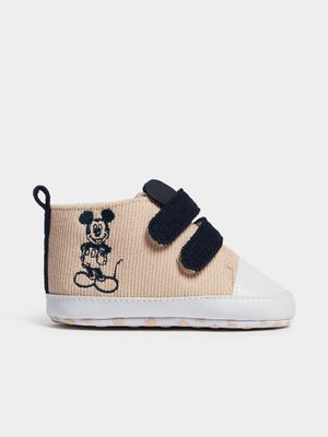 Jet Infant Boys Stone Mickey Mouse Sneakers