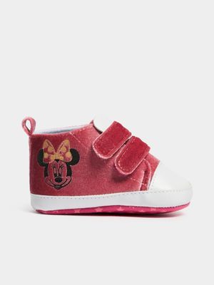 Jet Infant Girls Pink Minnie Mouse Sneakers