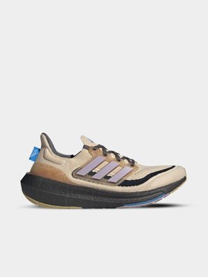Mens adidas Ultraboost Light Sand/Fig/Black Running Shoes