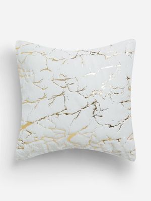 Jet Home White/Gold Lurex Scatter Cushion