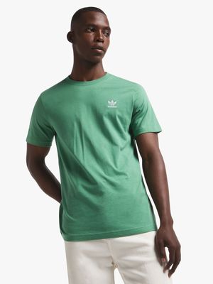 adidas Originals Men's Trefoil Essentials Green T-shirt