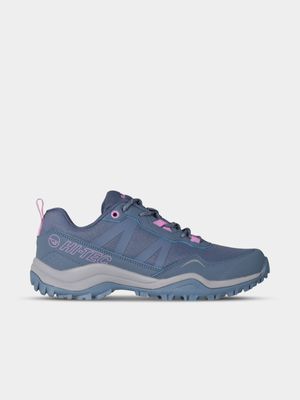 Womens Hi-Tec Conan Blue Trail Running Shoes