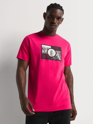 Men's Union-DNM Photo Pink T-Shirt