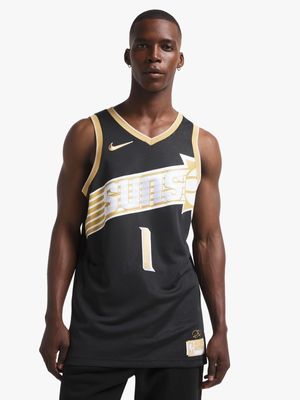 Nike Men's Devin Booker Phoenix Suns 2024 Select Series Dri-FIT NBA Swingman Back/Gold Jersey