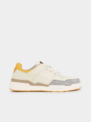 G-Star Men's Attacc Pop Leather Off white/Ochre Sneakers