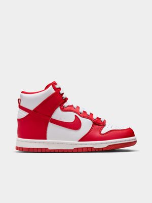 Nike Junior Dunk High White/Red Sneaker