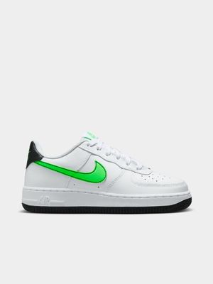 Nike Junior Air Force 1 White/Green Sneaker
