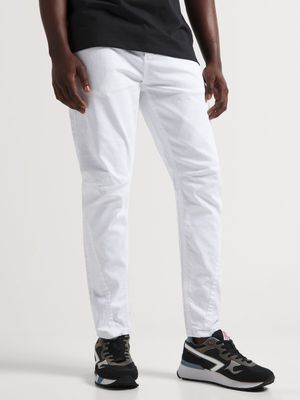 Men's Relay Jeans Engineered Denim White Jean