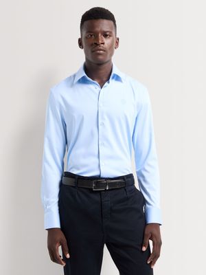 Fabiani Men's Collezione Smart Bamboo Stretch Light Blue Shirt