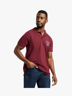 RJ BURGUNDY NEW PIQUE GOLFER