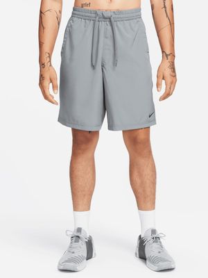 Mens Nike Dri-Fit Form 9 Inch Unlined Grey Shorts